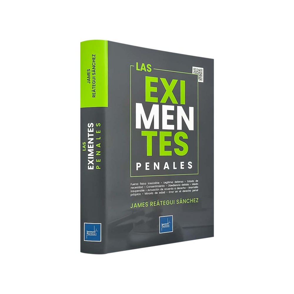Toma diagonal del libro Las Eximentes Penales, de James Reátegui Sánchez.