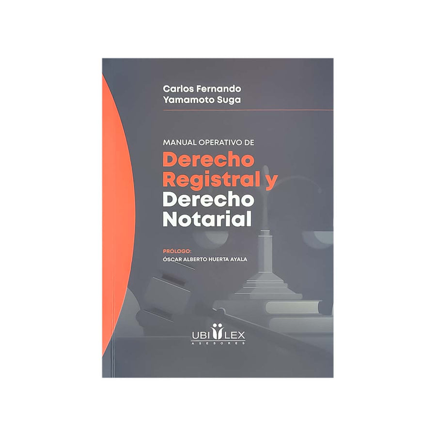 Cubierta del libro Manual Operativo de Derecho Registral y Derecho Notarial.