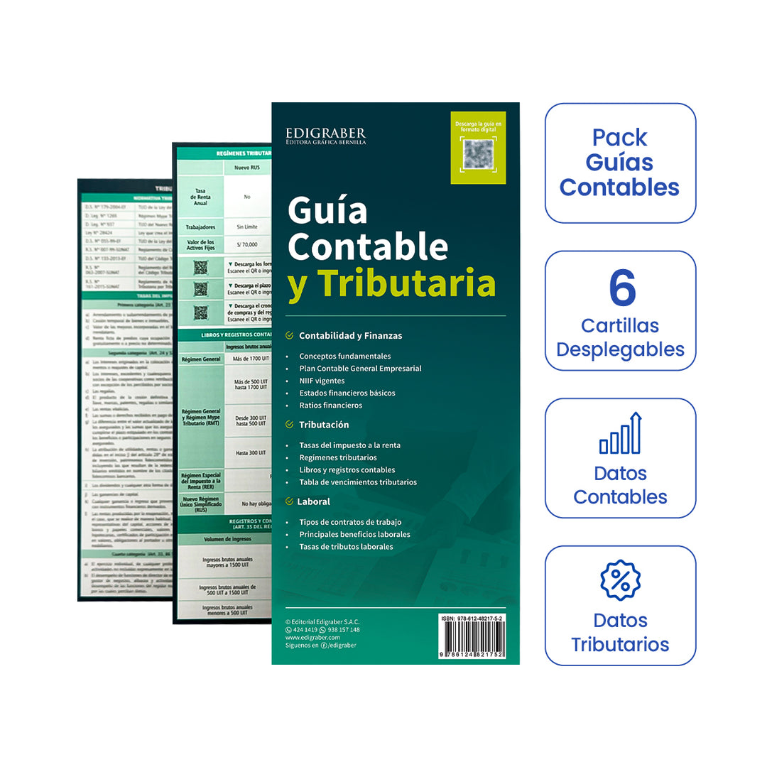 Pack 6 Guías Contables y Tributarias