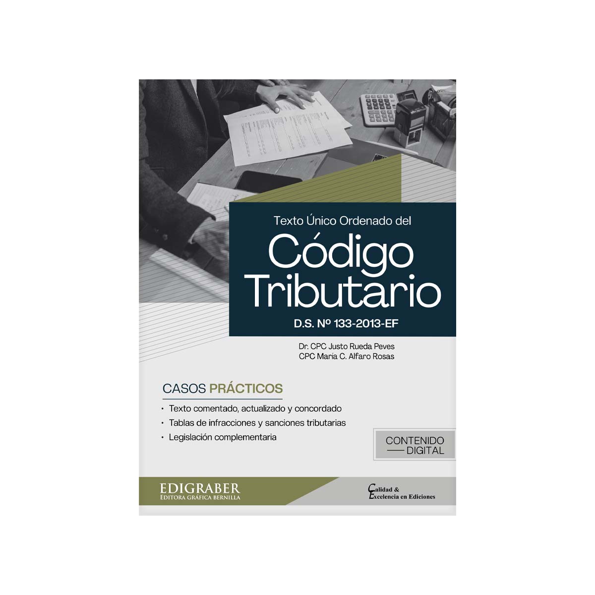 Cubierta del libro TUO del Código Tributario.