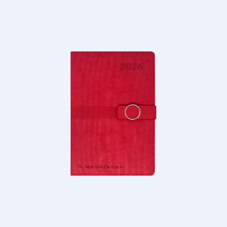 Colección de agendas ejecutivas 2026 con correa imantada
