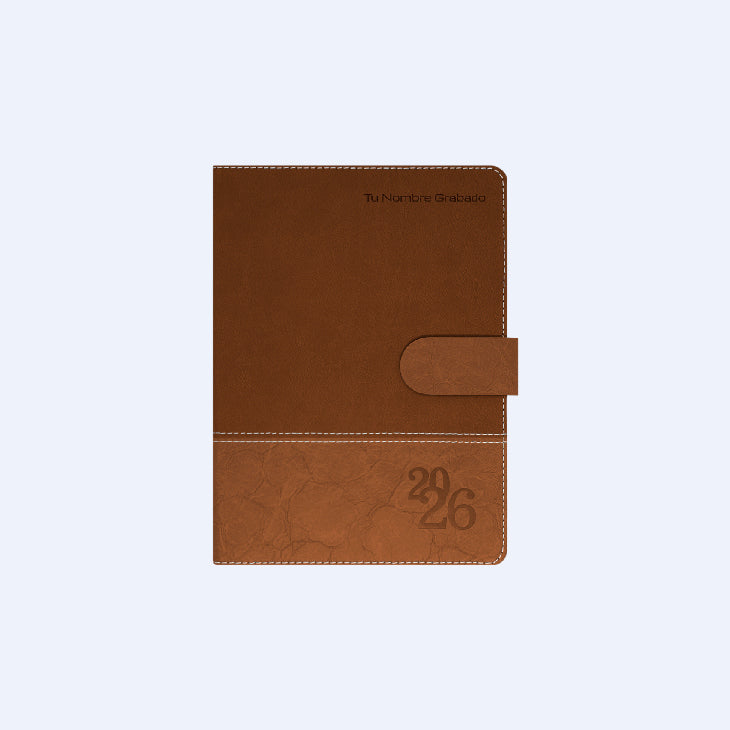 Colección de agendas ejecutivas 2026 con textura rocosa