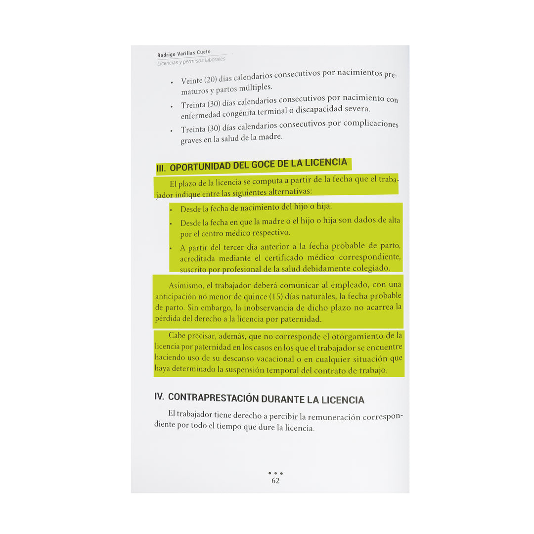 Licencias y Permisos Laborales: Remunerados o Compensables en el Régimen de la Actividad Privada