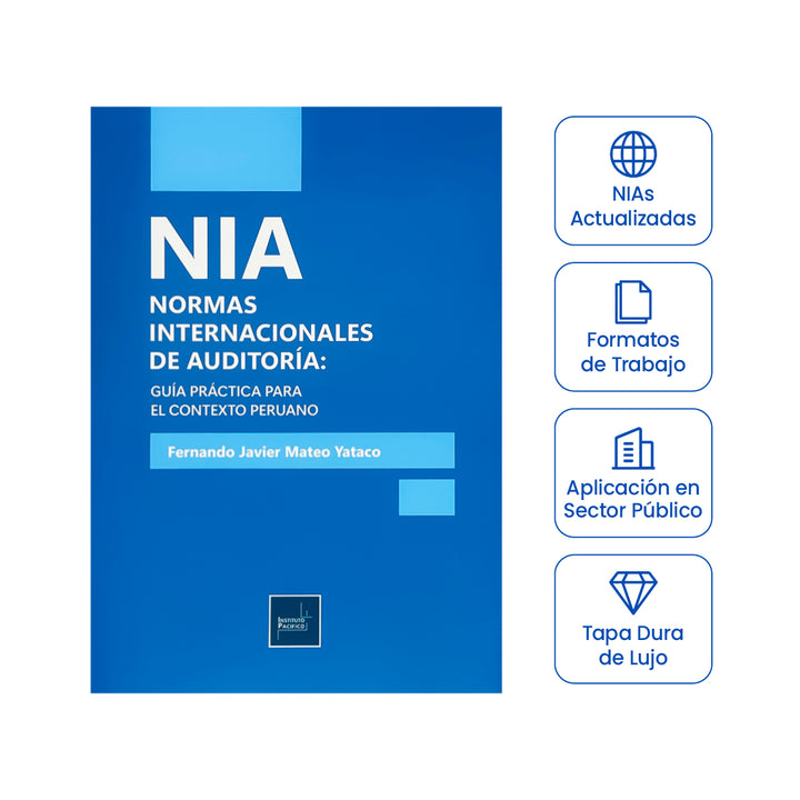 Cubierta del libro NIA Normas Internacionales de Auditoría: Guía Práctica para el Contexto Peruano.