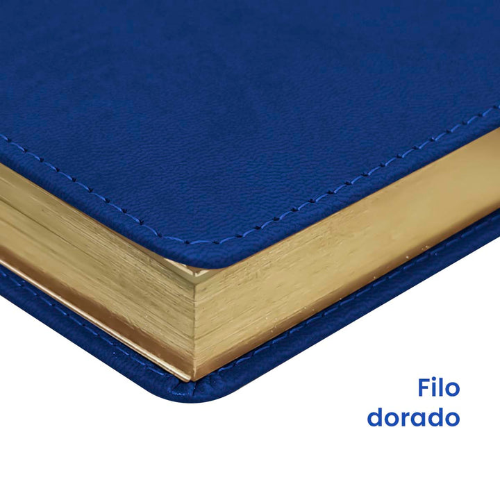 Filo de Agenda Ejecutiva 2026 Azul Mate (A5) + Grabado Personalizado.