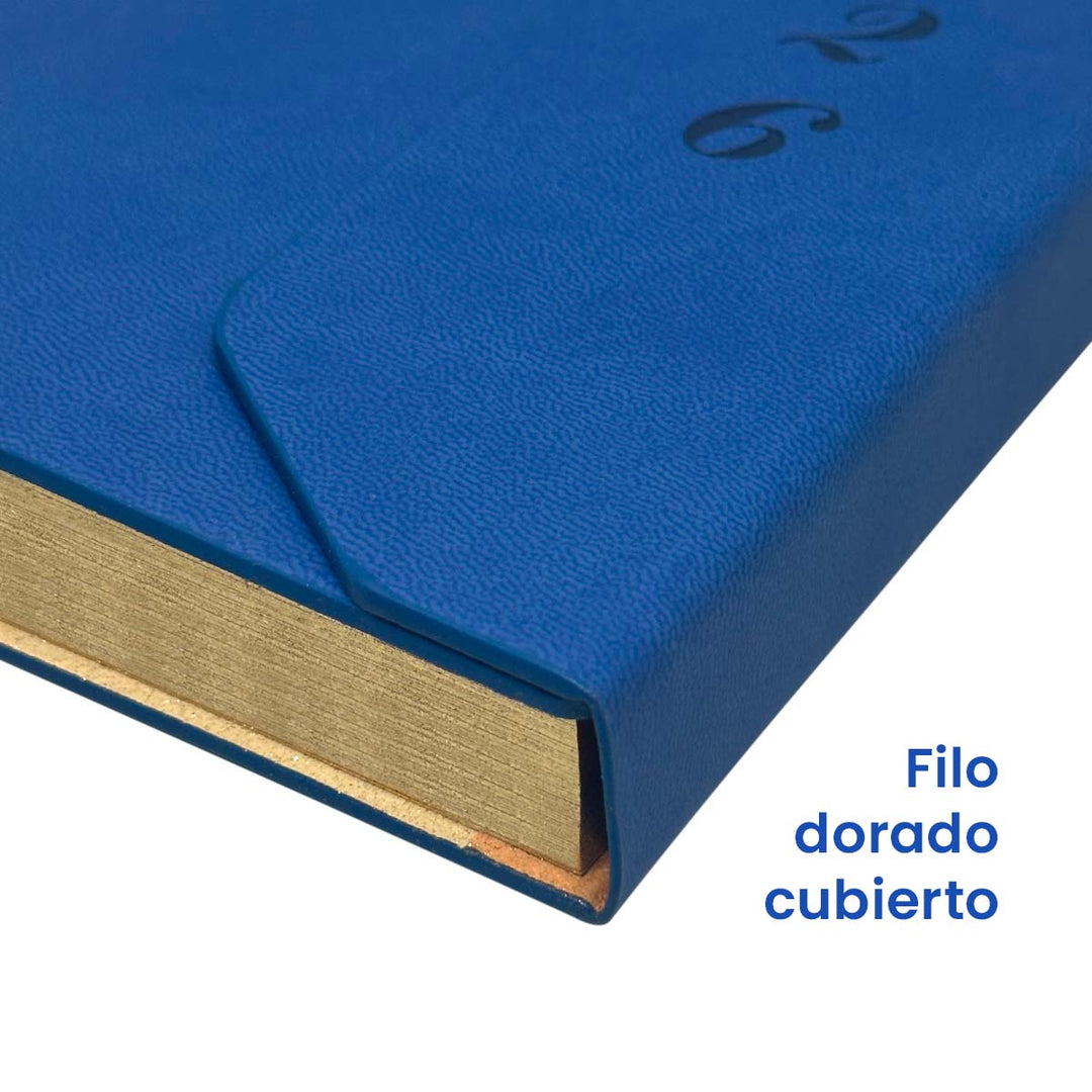 Filo de Agenda Ejecutiva 2026 Verde Solapa (A5) + Grabado Personalizado.