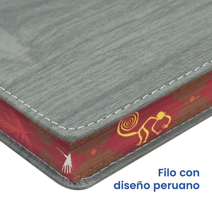 Filo de Agenda Ejecutiva 2026 Gris Amaderada (A5) + Grabado Personalizado.