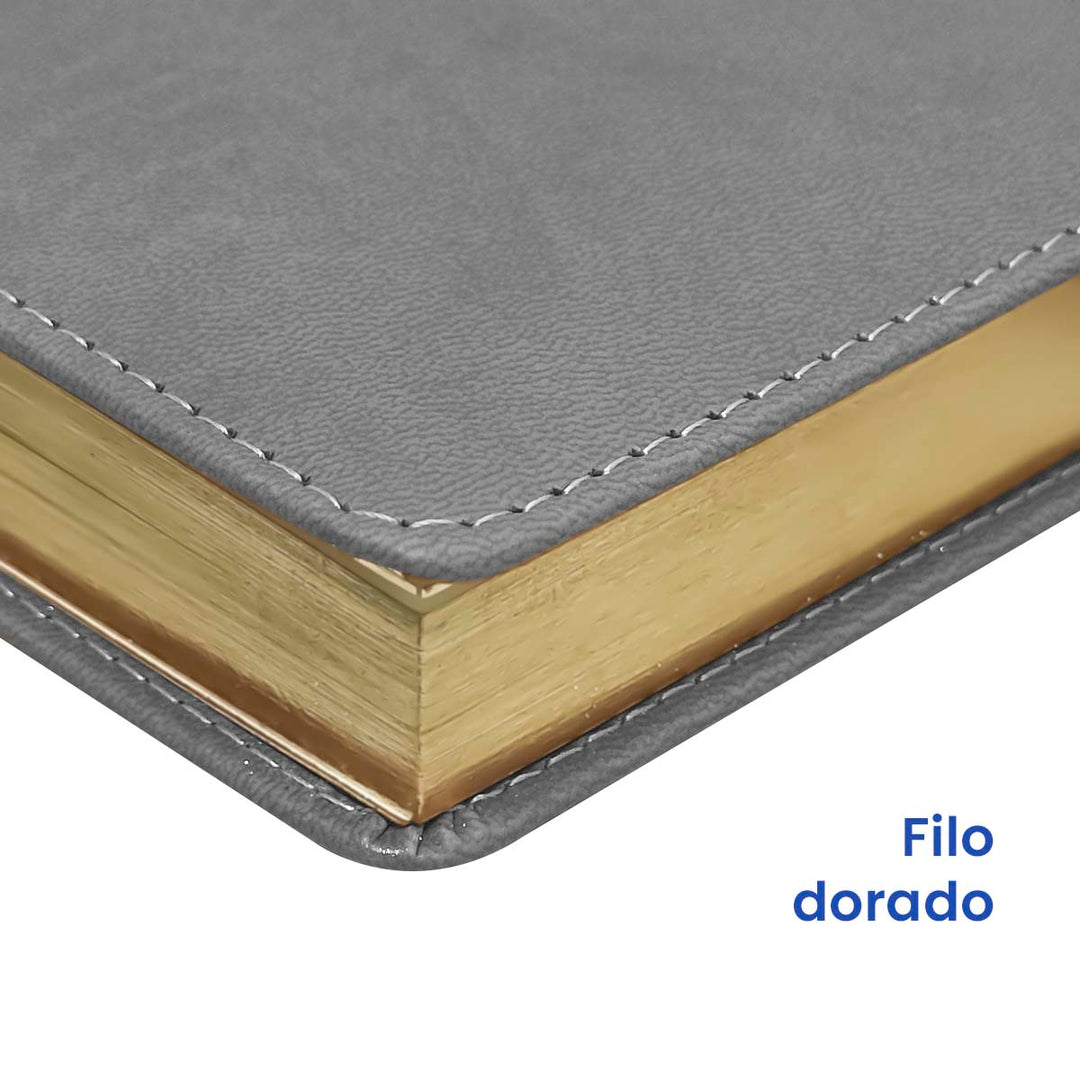 Filo de Agenda Ejecutiva 2026 Gris Mate (A5) + Grabado Personalizado.