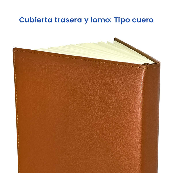 Agenda Ejecutiva 2026 Marrón Claro Clásica + Grabado Personalizado