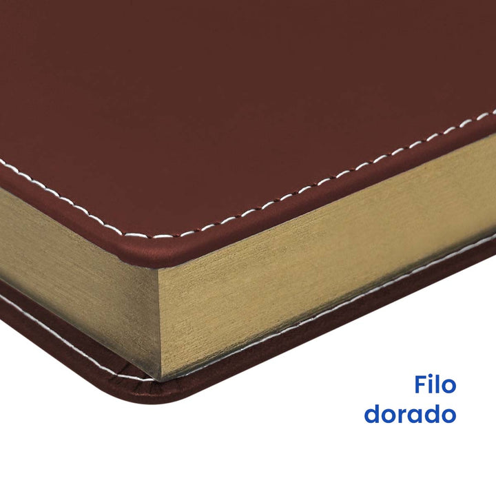 Filo de Agenda Ejecutiva 2026 Marrón Clásica (A5) + Grabado Personalizado.