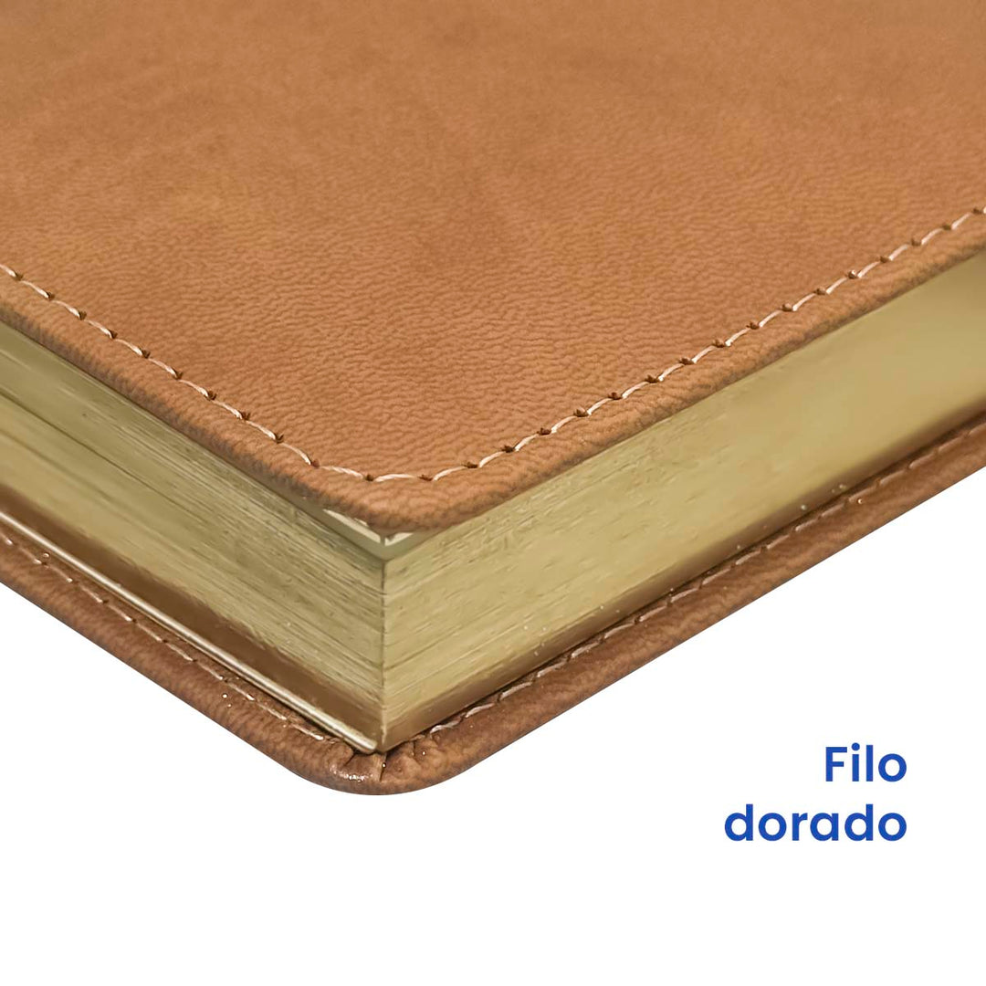 Filo de Agenda Ejecutiva 2026 Marrón Mate (A5) + Grabado Personalizado.