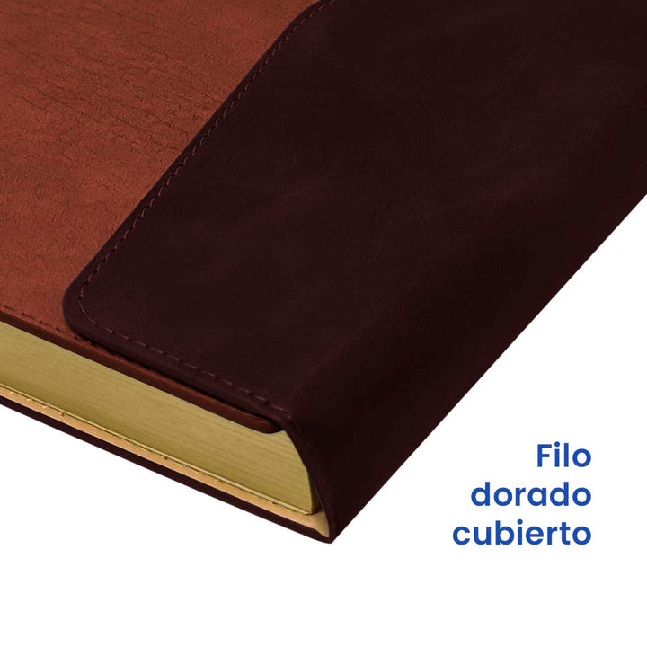 Filo de Agenda Ejecutiva 2026 Marrón Solapa + Grabado Personalizado.