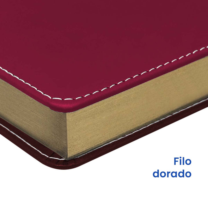 Filo de Agenda Ejecutiva 2026 Roja Clásica (A5) + Grabado Personalizado.