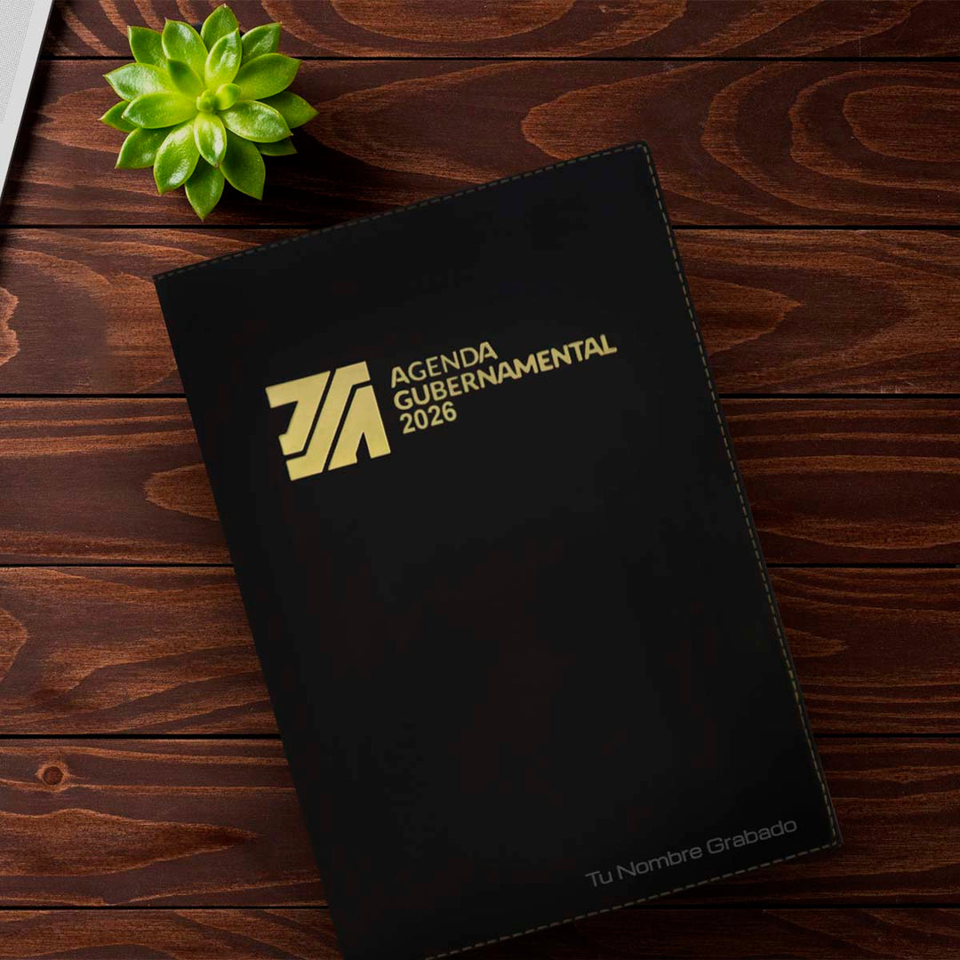 Agenda Gubernamental 2026 + Grabado Personalizado