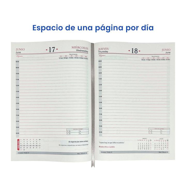 Páginas internas de Agenda para Abogado 2026 + Grabado Personalizado.