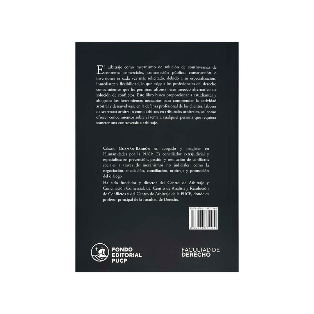 Contracubierta del libro Arbitraje Comercial Nacional e Internacional.