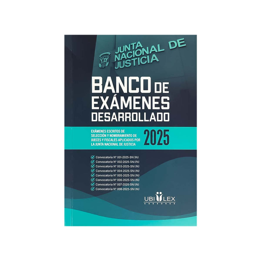Cubierta del libro Banco de Exámenes Desarrollado 2025.