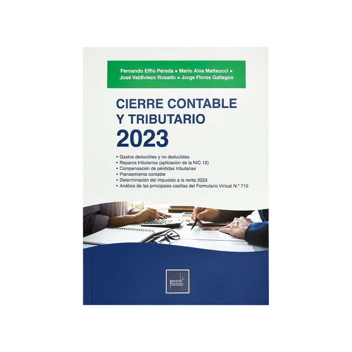 Cubierta del libro Cierre contable y tributario 2023.