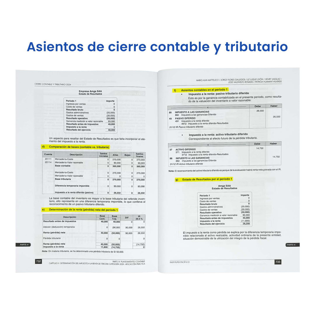 Cierre Contable y Tributario 2024: Ejemplos, Gastos Deducibles e Impuesto a la Renta