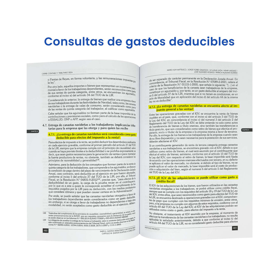 Cierre Contable y Tributario 2024: Ejemplos, Gastos Deducibles e Impuesto a la Renta