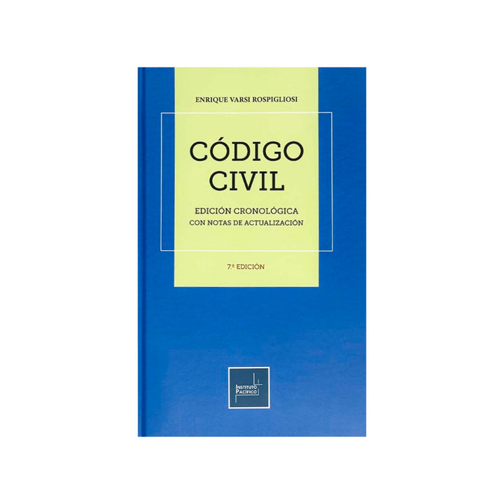 Cubierta del libro Código Civil: Edición Cronológica con Notas de Actualización (Septima Edición).