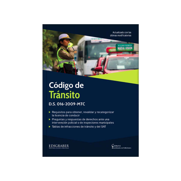 Cubierta del libro Código de Tránsito: Actualizado con las Últimas Modificaciones.