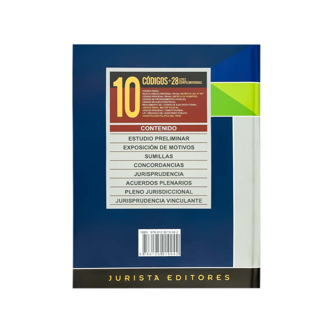 Contracubierta del libro Código Civil Peruano Actualizado Jurista Editores (Tapa Dura).