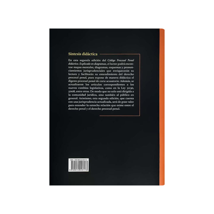 Contracubierta del libro Código Procesal Penal Didáctico: Explicado en Diagramas.