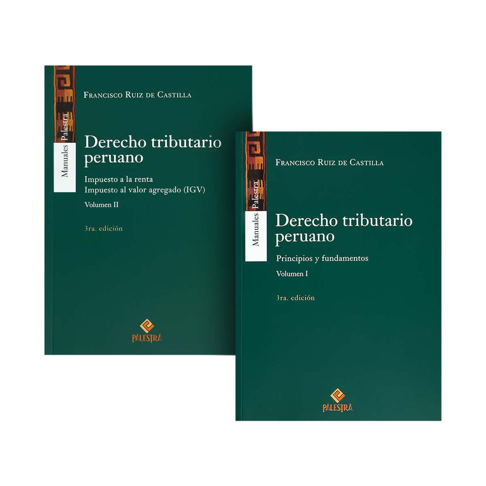 Cubierta del libro Colección Derecho Tributario Peruano de Francisco Ruiz de Castilla.