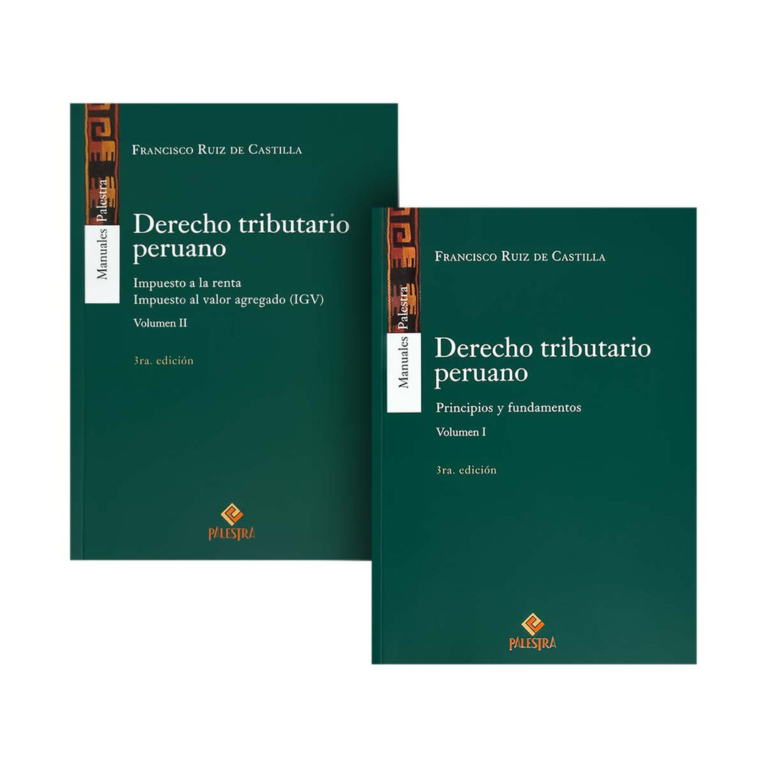 Cubierta del libro Colección Derecho Tributario Peruano de Francisco Ruiz de Castilla.