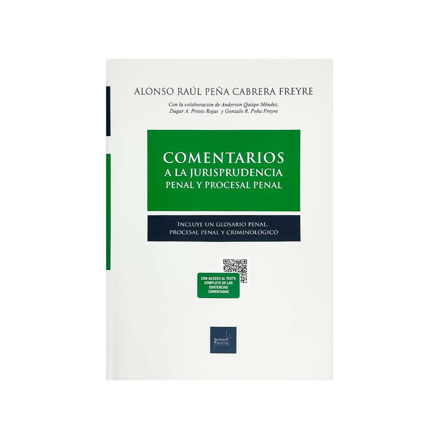 Cubierta del libro Comentarios a la Jurisprudencia Penal y Procesal.