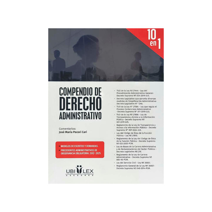 Cubierta del libro Compendio de Derecho Administrativo.