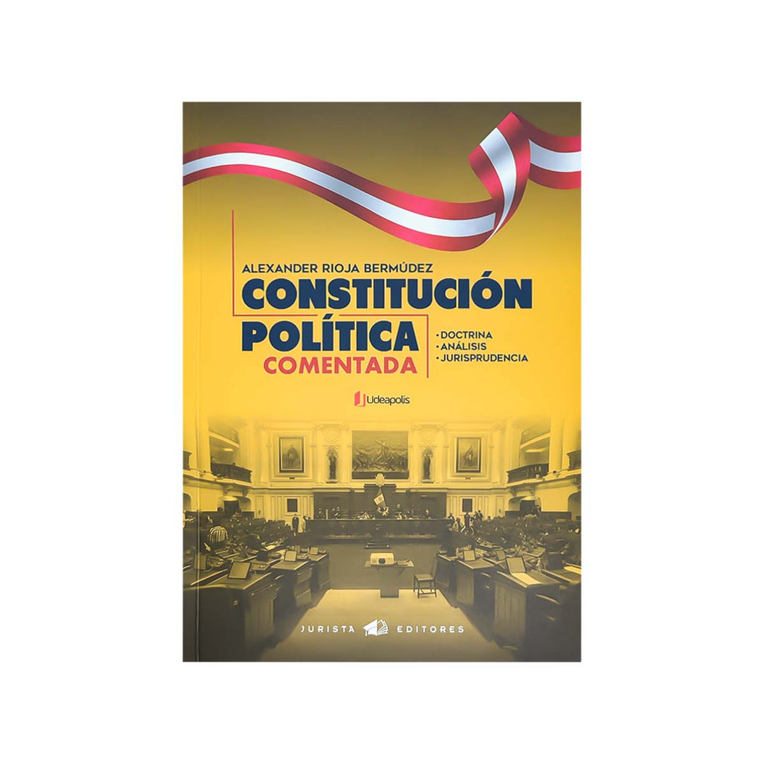 Cubierta del libro Constitución Política Comentada.