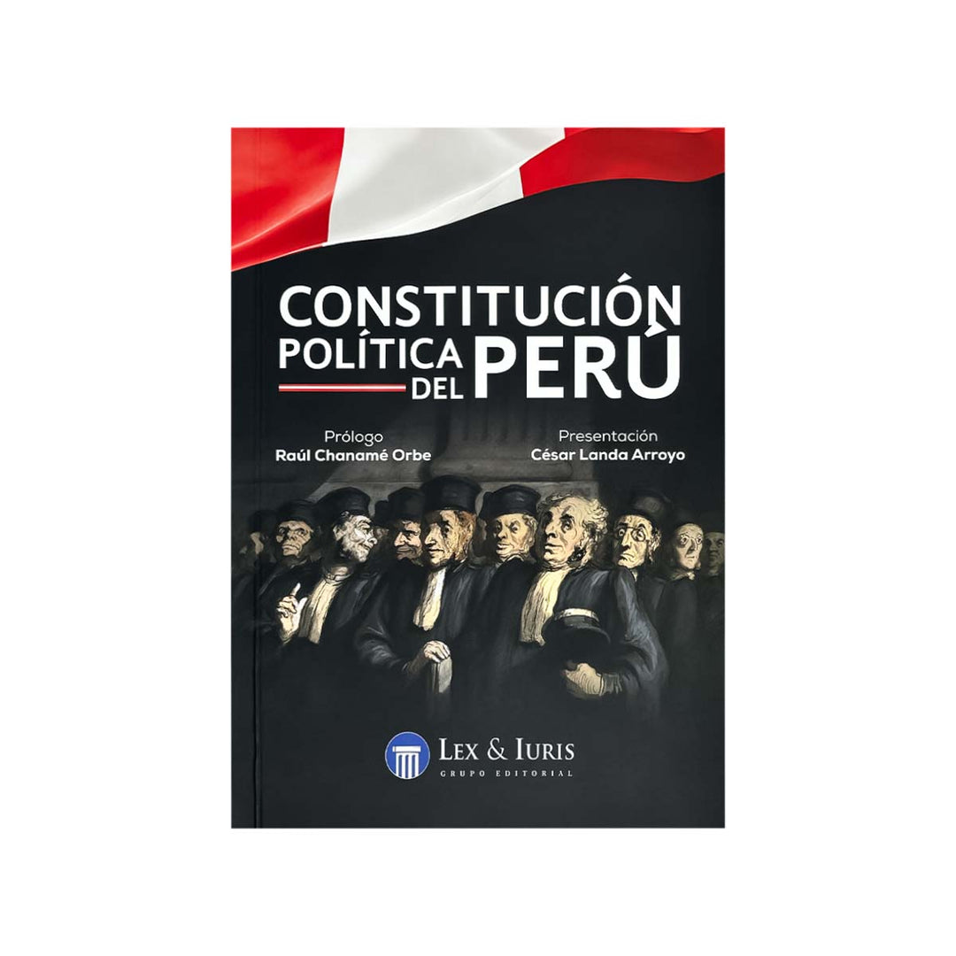 Cubierta del libro Constitución Política del Perú.