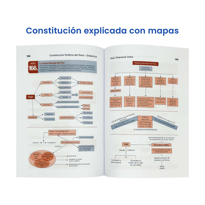 Constitución Política del Perú Didáctica Explicada en Diagramas (Tapa Dura)