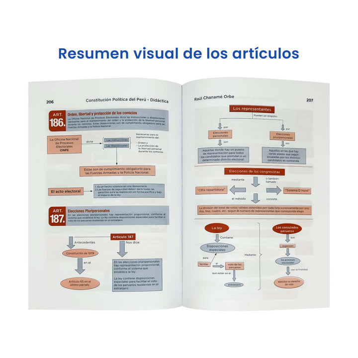 Constitución Política del Perú Didáctica Explicada en Diagramas (Tapa Dura)
