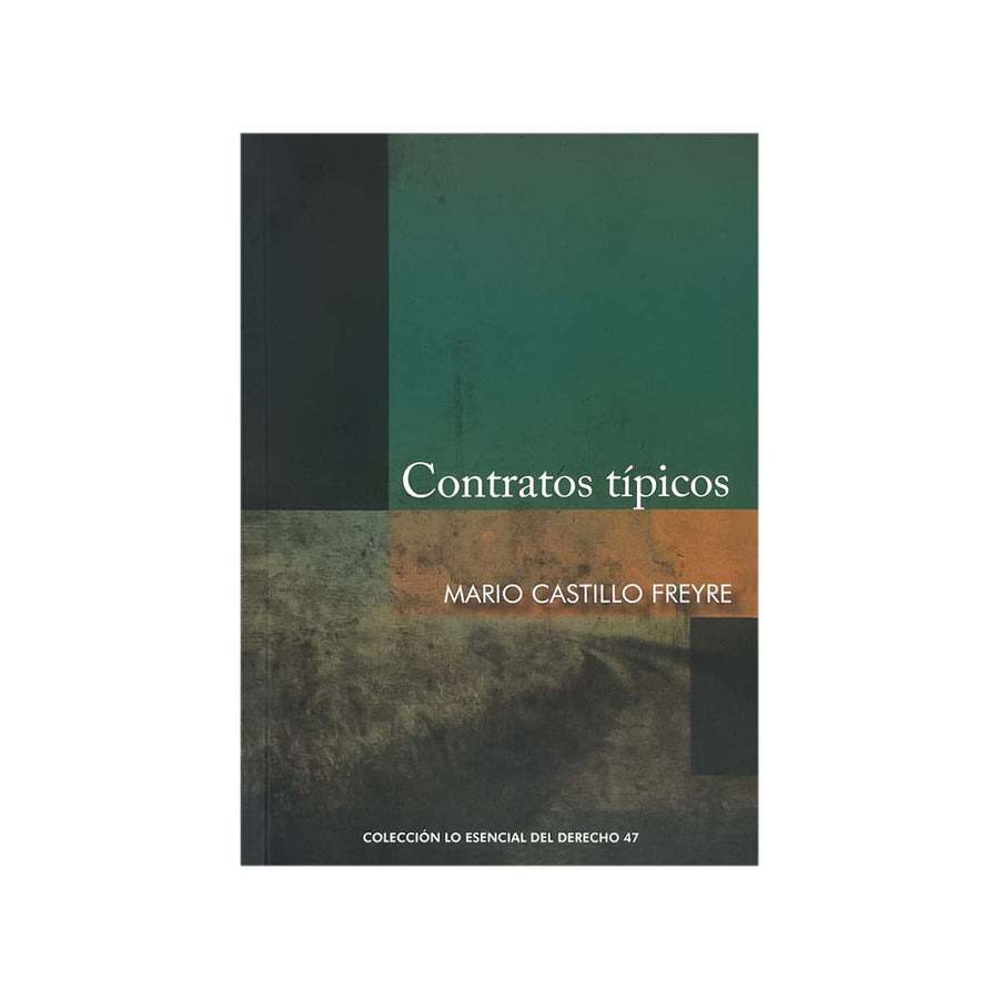 Cubierta del libro Contratos Típicos, de Mario Castillo Freyre.