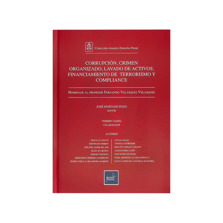 Cubierta del libro Corrupción, Crimen Organizado, Lavado de Activos, Financiamiento de Terrorismo y Compliance.