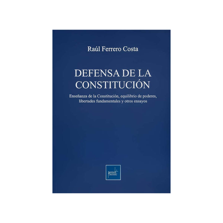 Cubierta del libro Defensa de la Constitución.