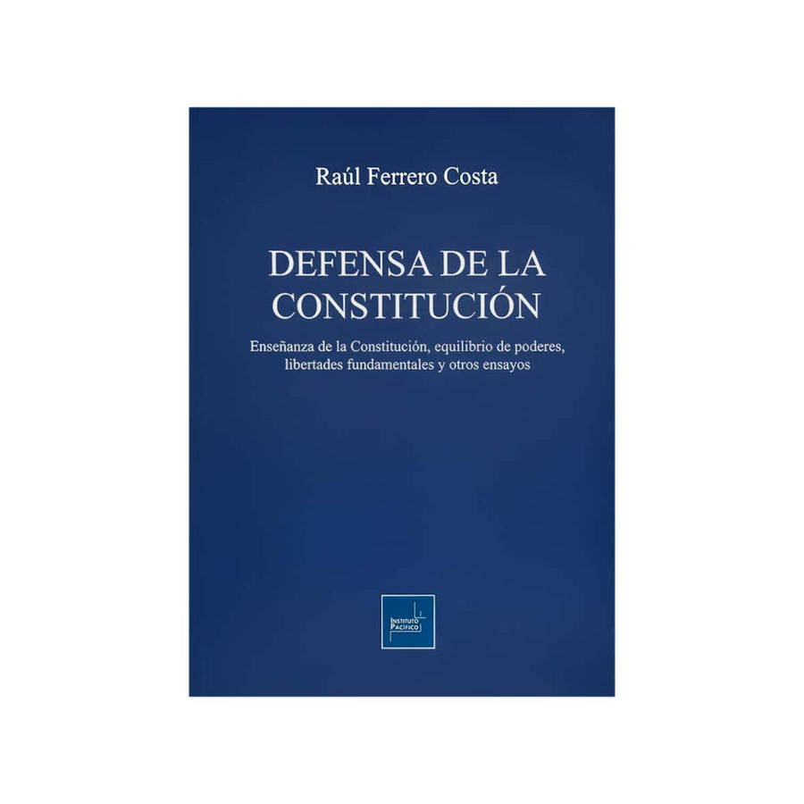 Cubierta del libro Defensa de la Constitución.