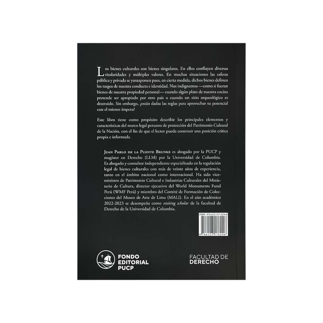 Contracubierta del libro Derecho del Patrimonio Cultural de la Nación.