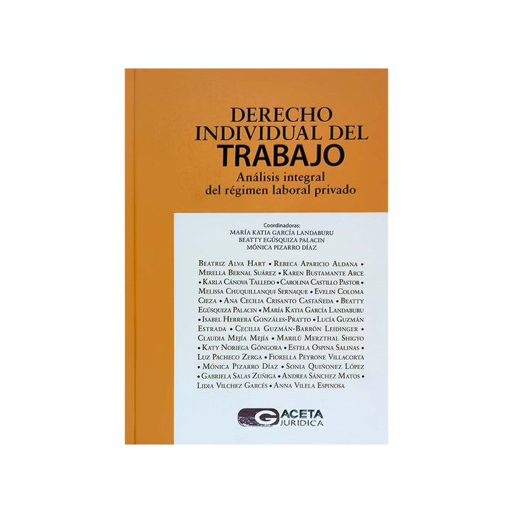 Cubierta del libro Derecho Individual del Trabajo.