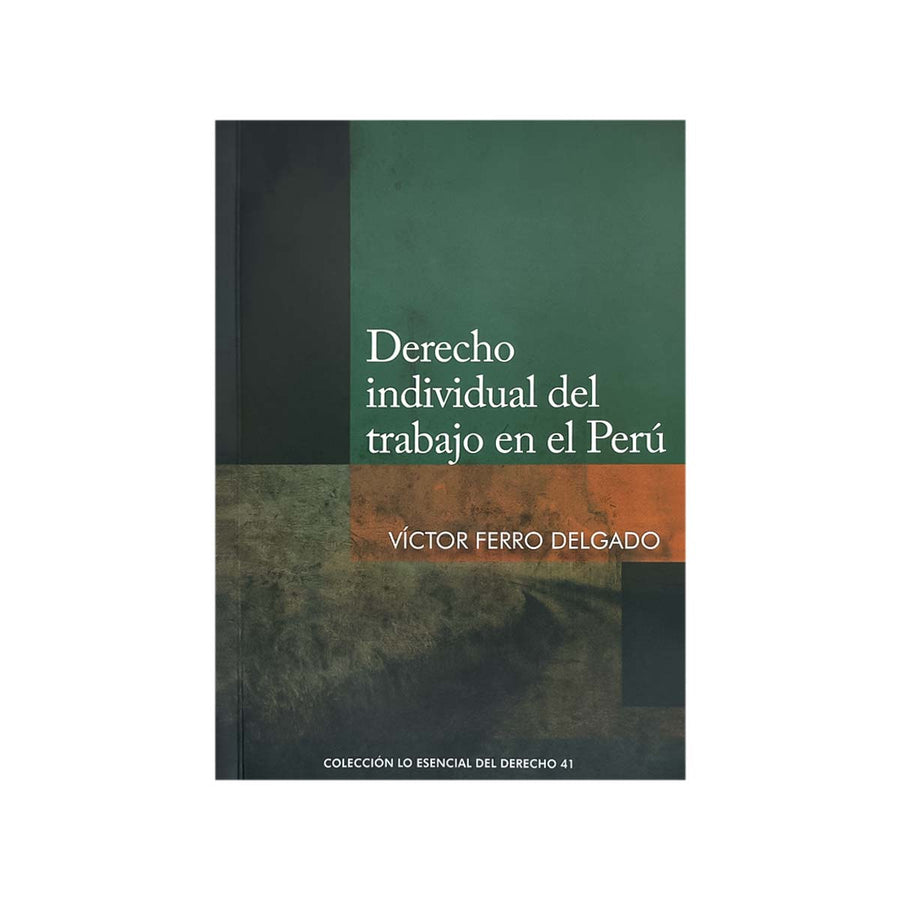 Cubierta del libro Derecho Individual del Trabajo en el Perú.