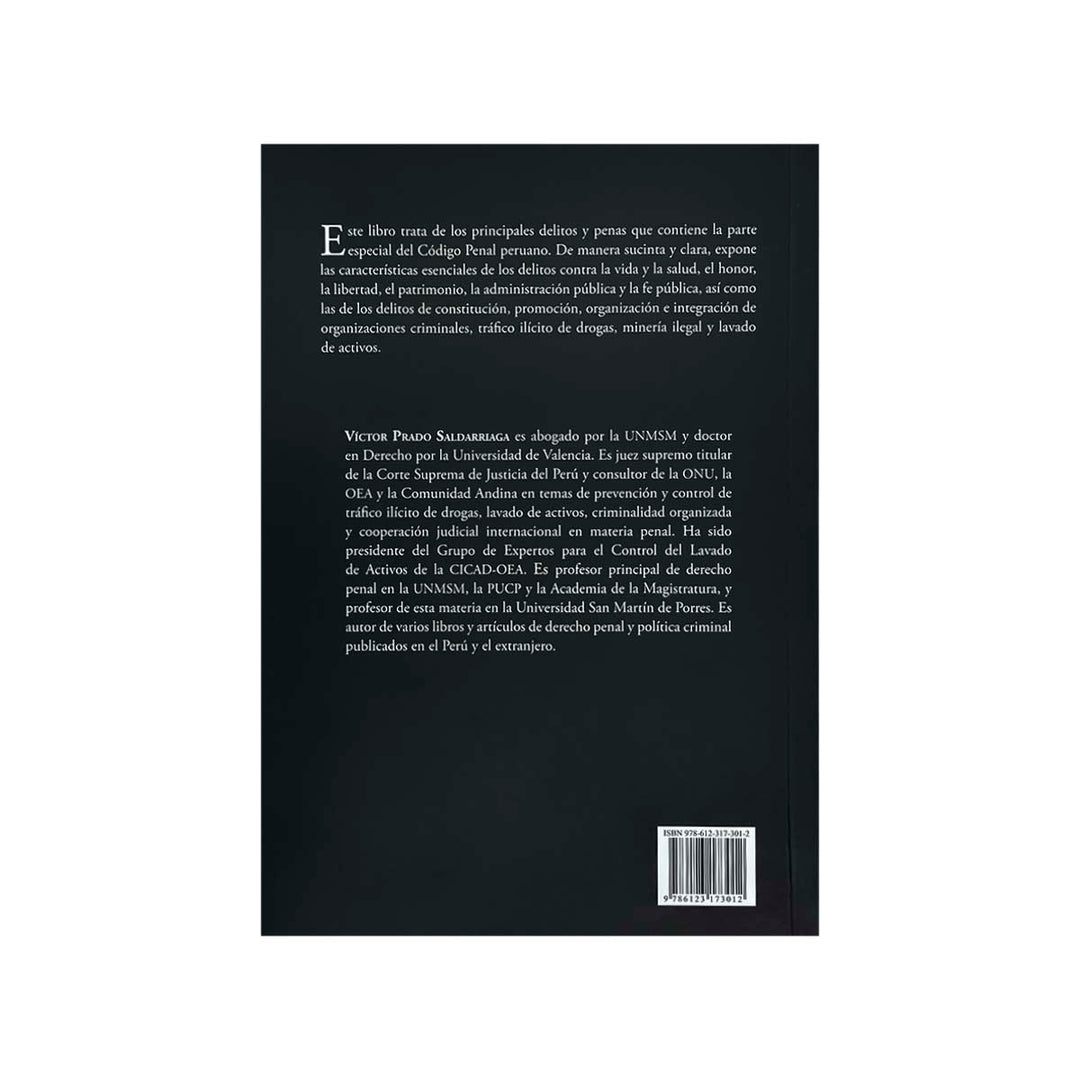 Contracubierta del libro Derecho Penal Parte Especial: Los Delitos.