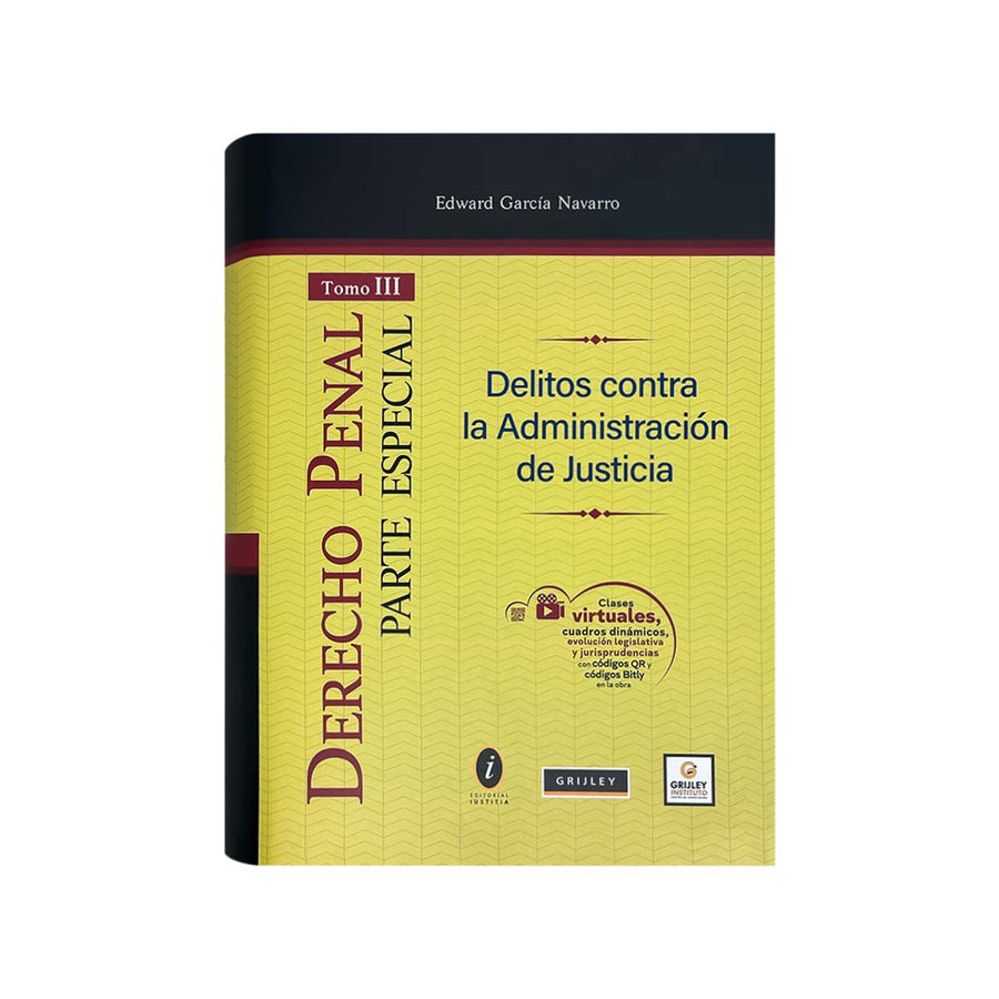 Cubierta del libro Derecho Penal Parte Especial (Tomo III).