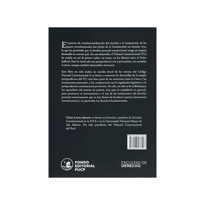 Contracubierta del libro Derecho Procesal Constitucional: Segunda Edición.