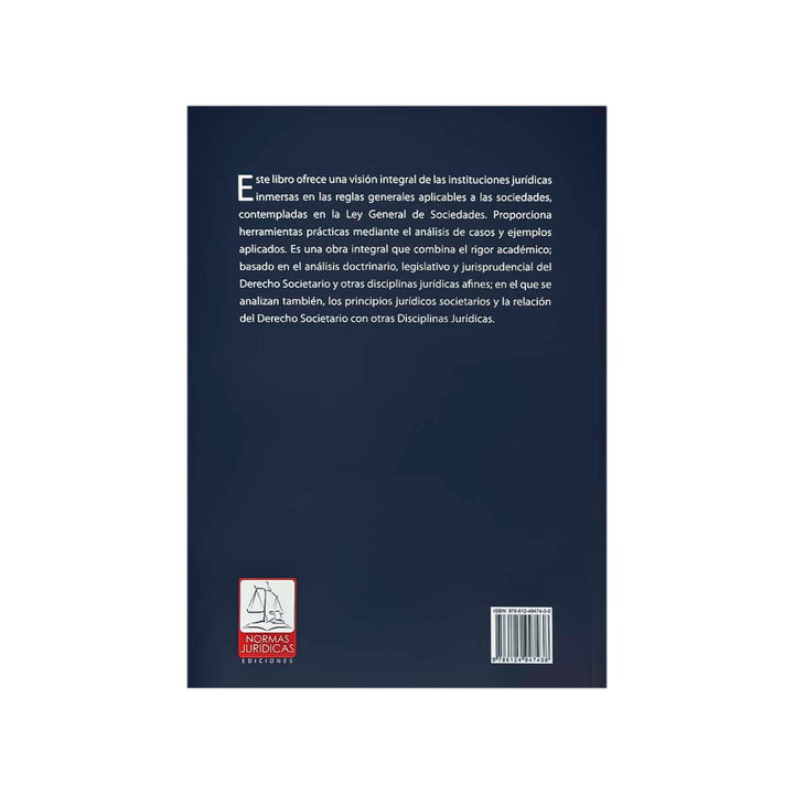 Contracubierta del libro Derecho Societario I.