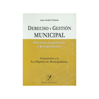 Cubierta del libro Derecho y Gestión Municipal.