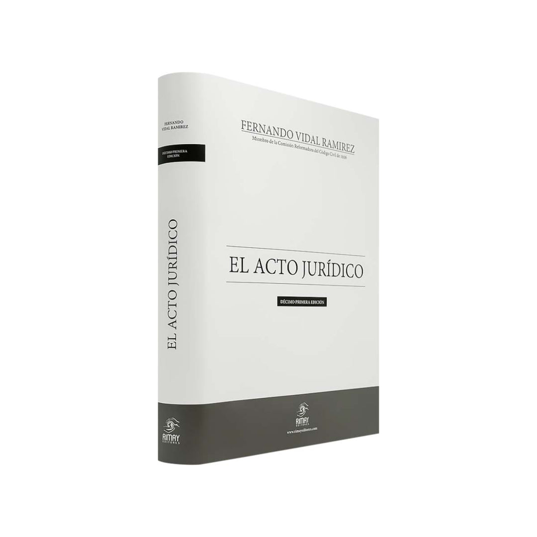 📕 El Acto Jurídico De Fernando Vidal Ramírez Modopro 7817