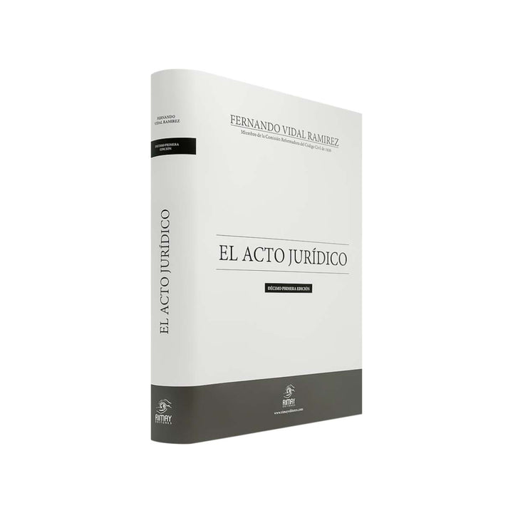 El Acto Jurídico de Fernando Vidal Ramírez